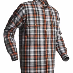 Husqvarna Blouse Grijs-oranje Katoen Xl