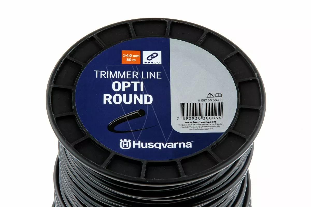 Husqvarna Opti Round ø4.0mm 80m Zwart